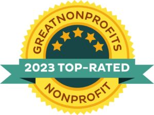 The emblem for the 2023 Top-Rated Nonprofit award